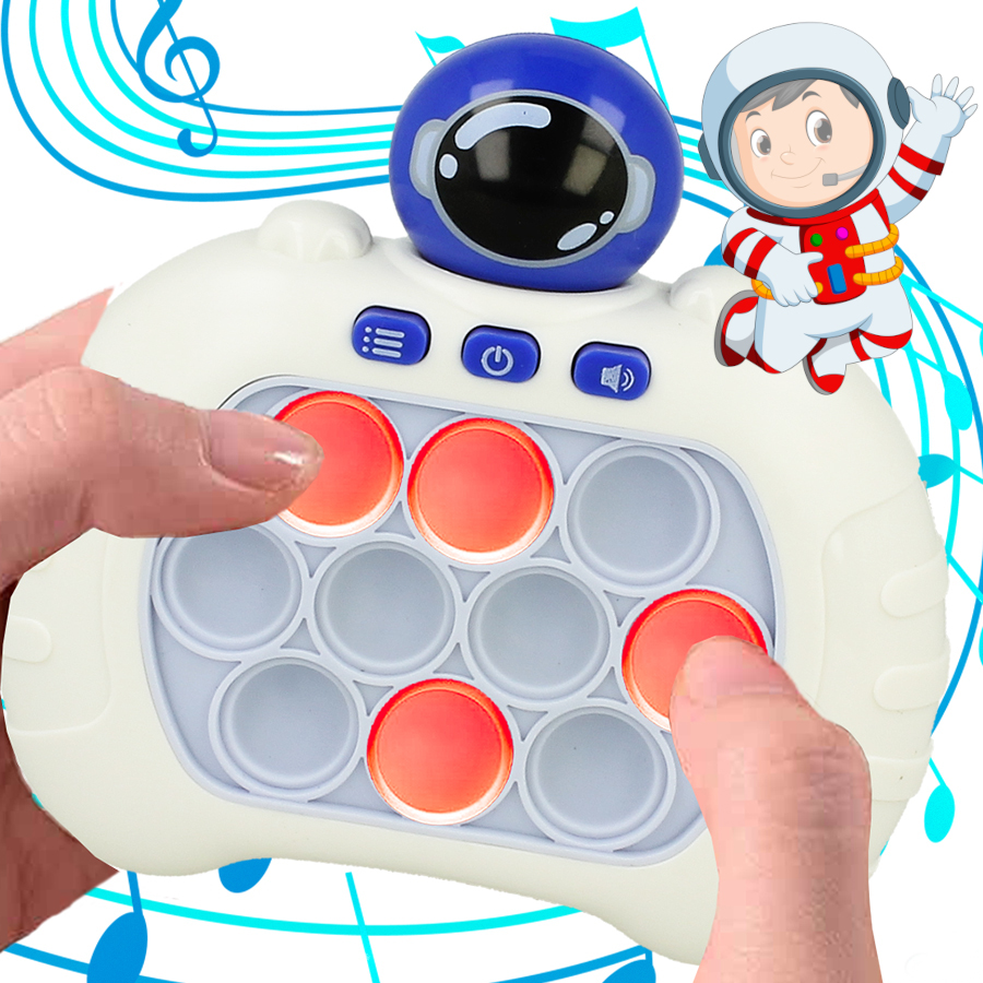 GRA POP IT KONSOLA ELEKTRYCZNA ANTYSTRESOWA GIERKA ZRĘCZNOŚCIOWA POPIT LED Płeć chłopcy dziewczynki unisex