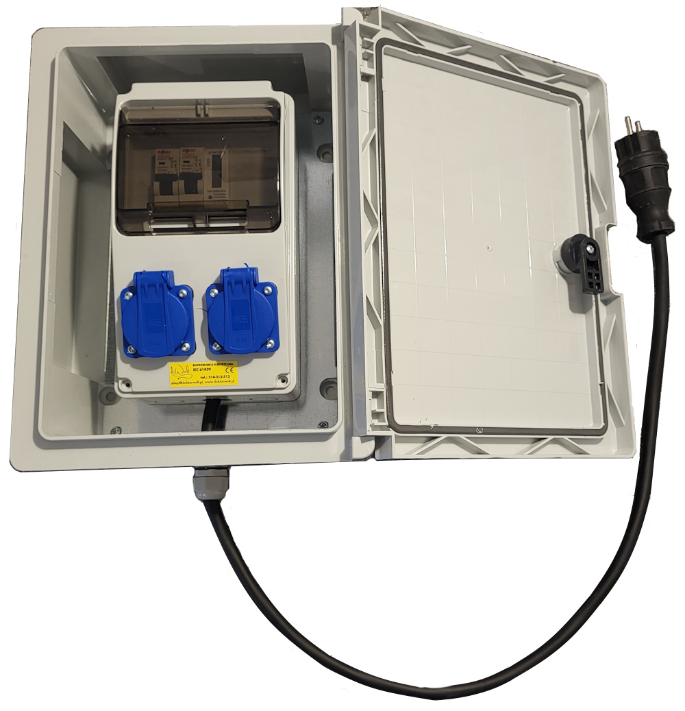 Rozvaděč Xalp s počítadlem a kabelem – měření energie IP65