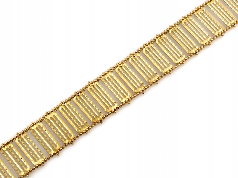 Zlatý náramek 585 s pohyblivými prvky, dámský, jedinečný elegantní vzor