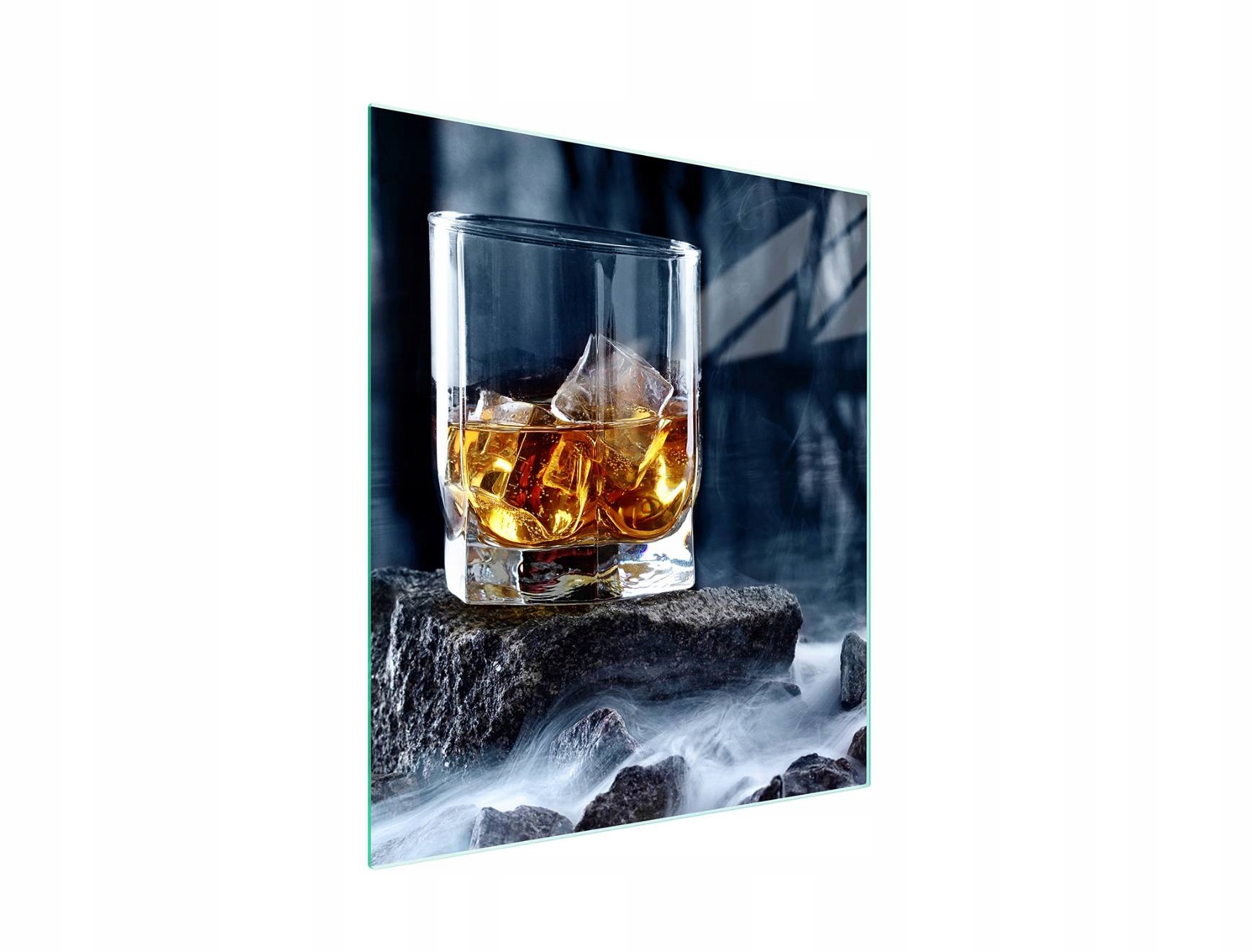 Skleněná Krájecí Deska 45x52 Whisky Tvrzené Sklo 7v1