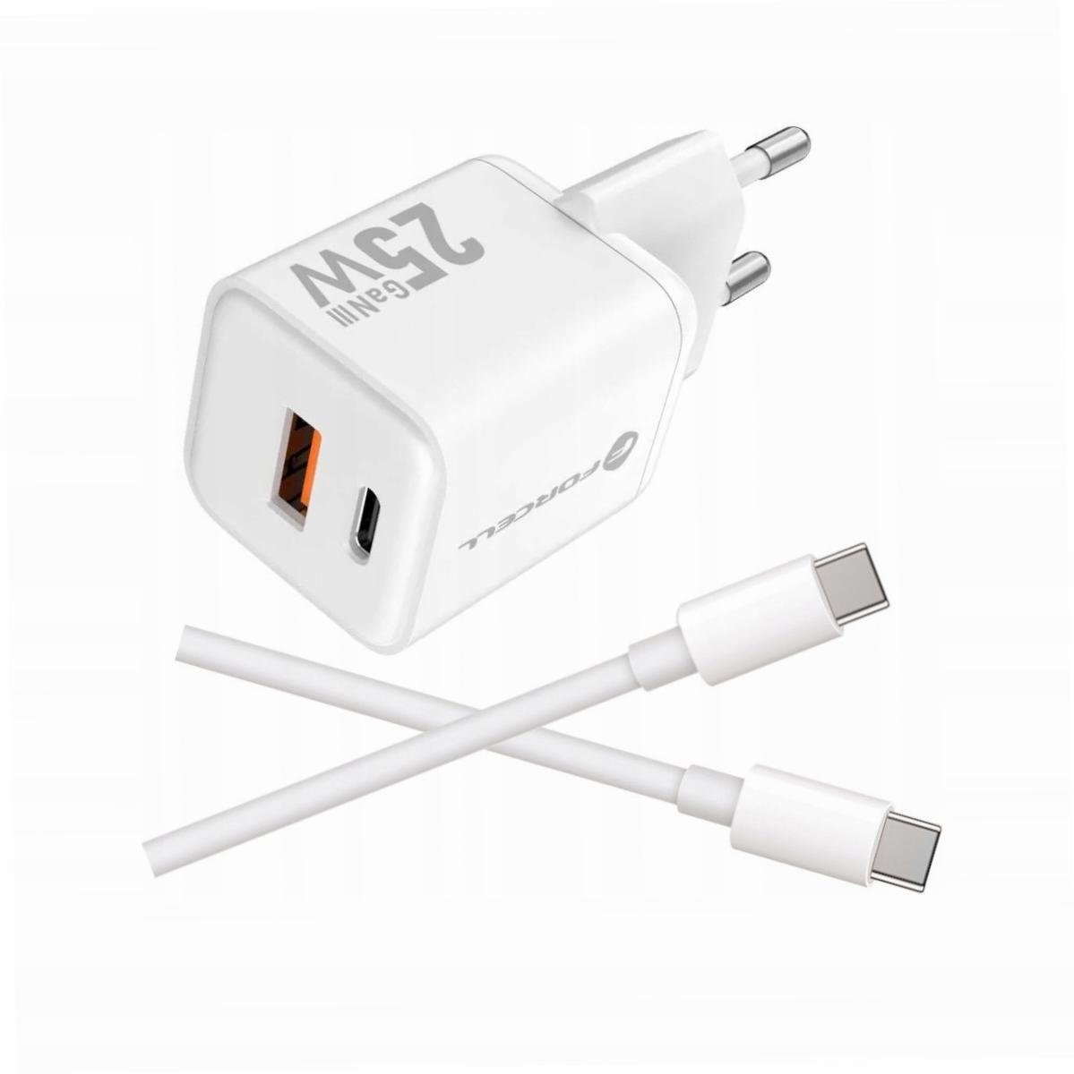 Szybka ładowarka Gan 25W 2 porty z kablem Usb-c do Realme C55 4G