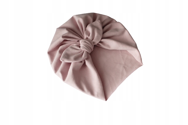 

Czapka turban brudny róż Lekki kokardka 36-38