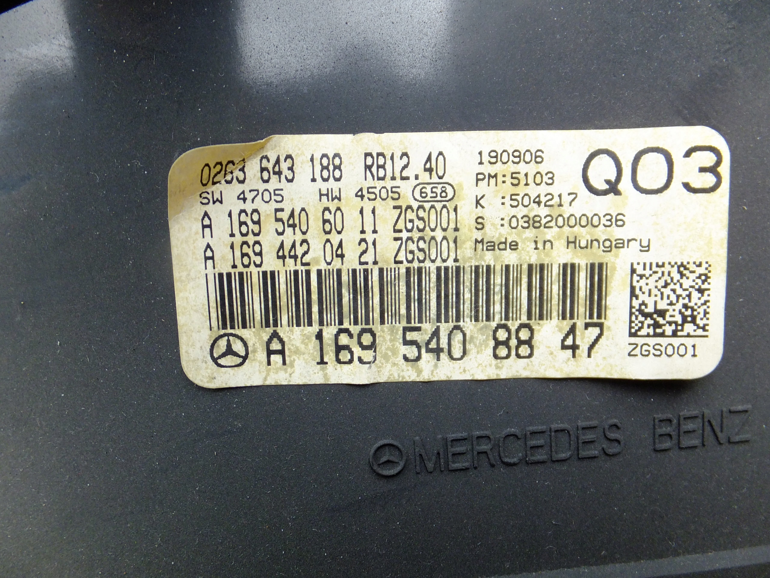 dials dials mercedes w245 2,0 cdi 2007r A1695408847