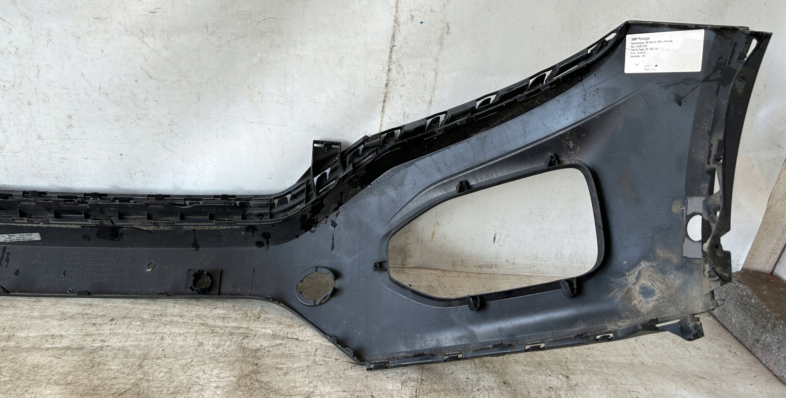 Paraurti Anteriore Anteriore superiore VW T-ROC PDC