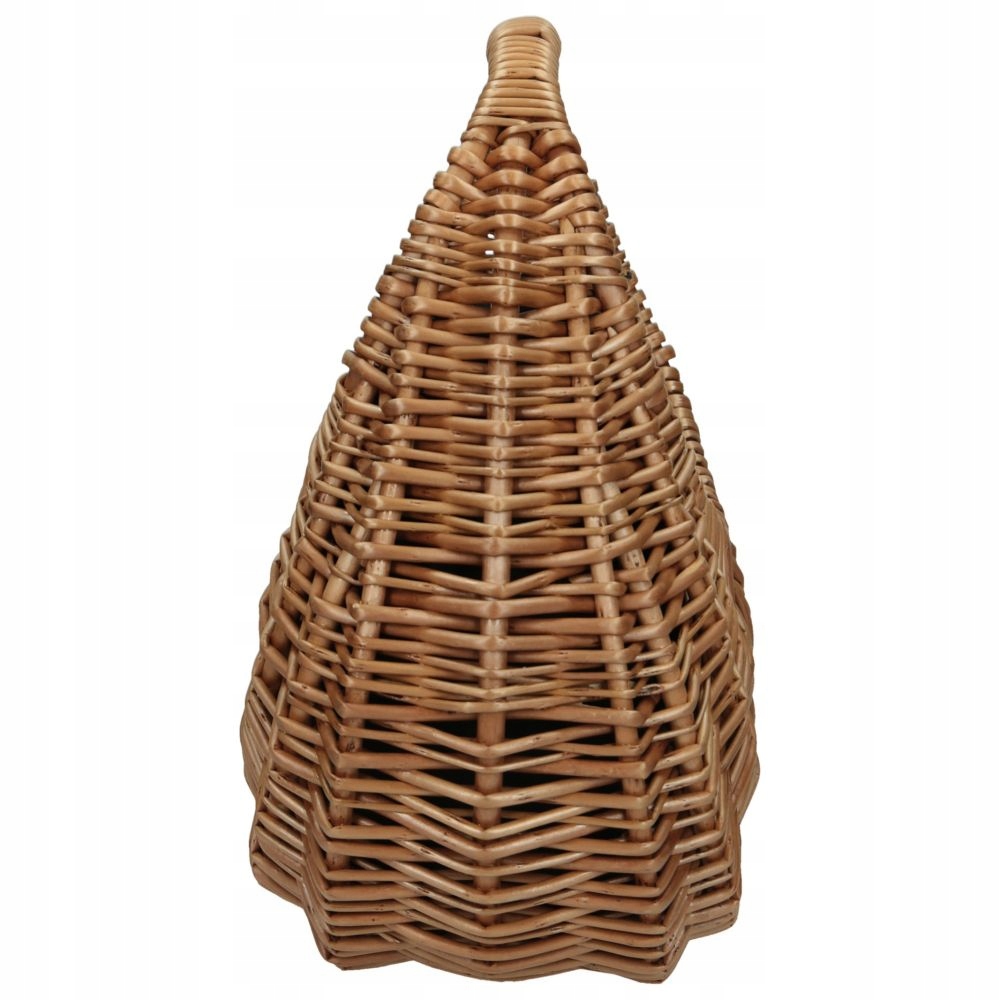 CIEMNY MAŁY KOSZYK NOBO WIKLINOWA TOREBKA DAMSKA Wzór dominujący bez wzoru