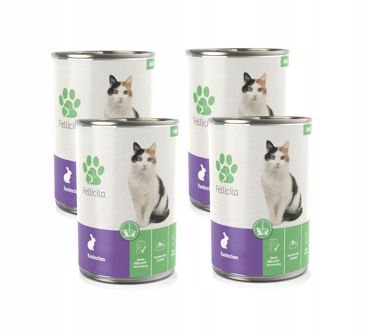 Levně Fellicita Cat Pure Kaninchen králík 4x400 g