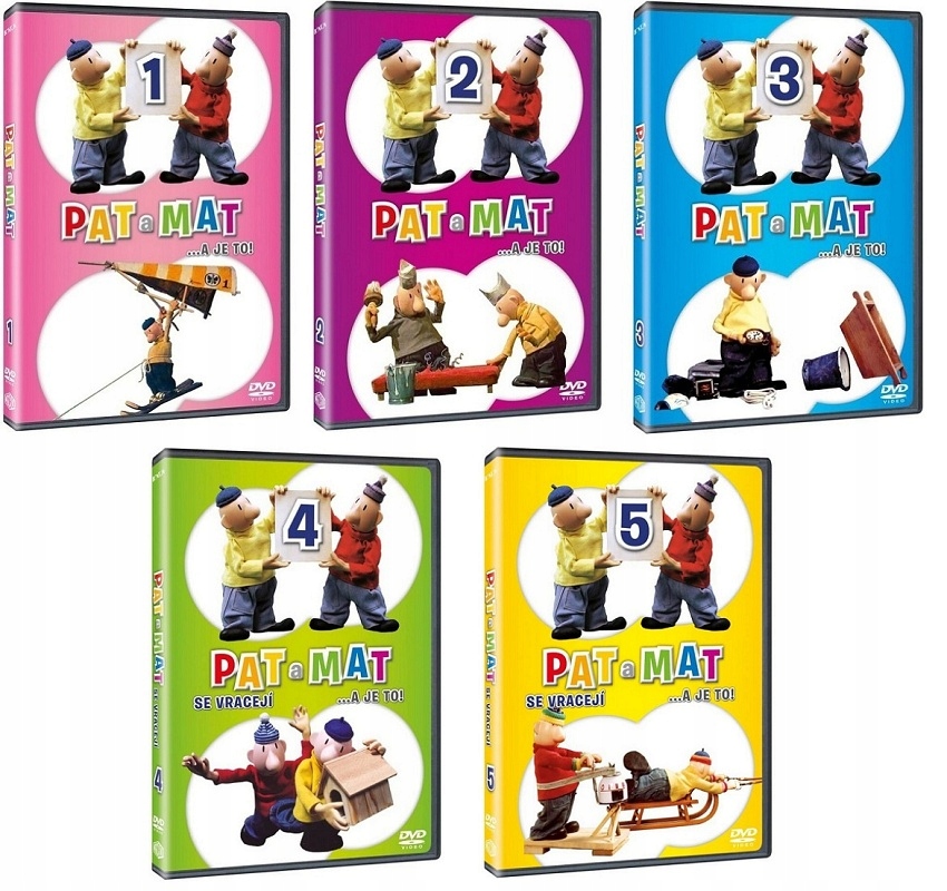 SĄSIEDZI PAT I MAT: 1+2+3+4+5 (5 x DVD) 54 Odcinki