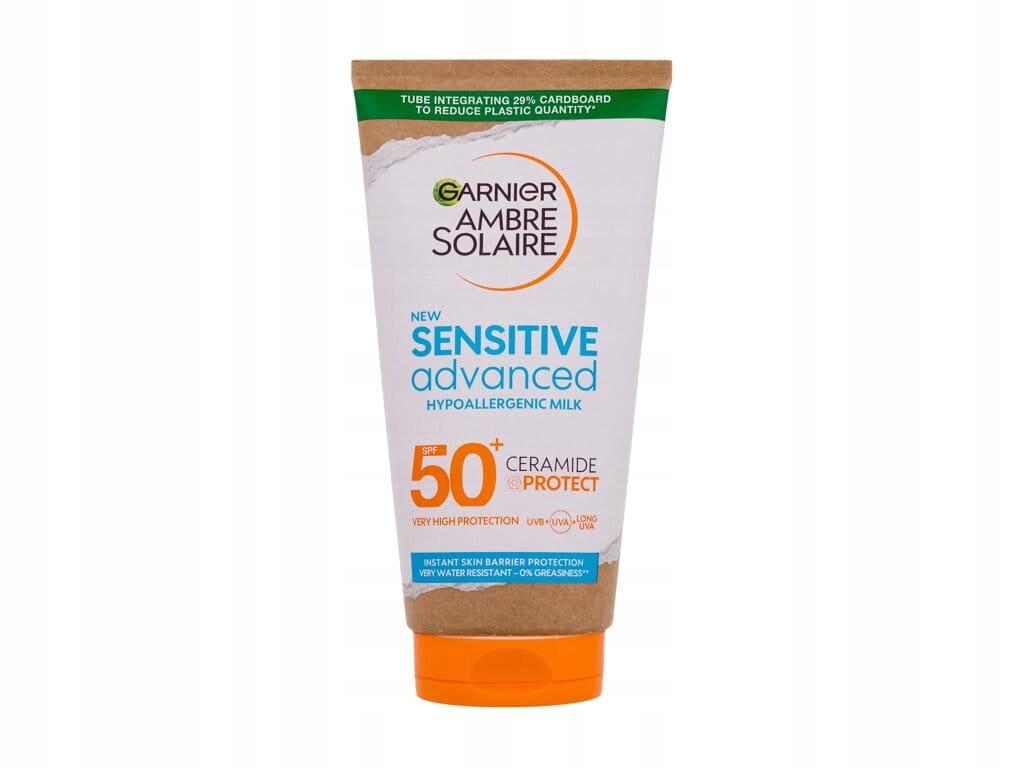 2x Garnier Ambre Solaire Sensitive Advanced SPF50+ Ochranné mléko 2x175 Ml