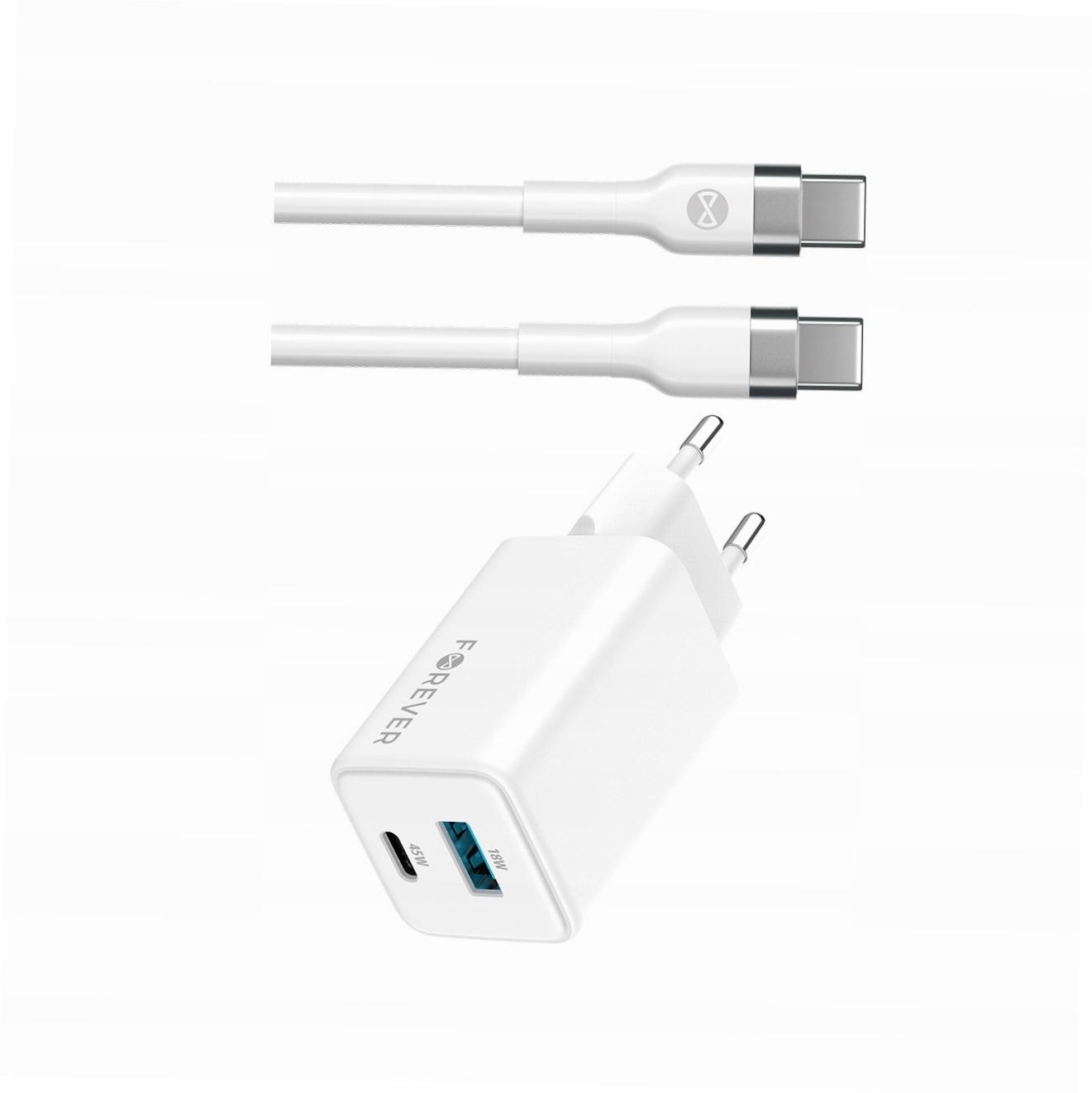 Szybka ładowarka GaN 45W Usb-c z kablem do Samsung Galaxy S21 Ultra 5G