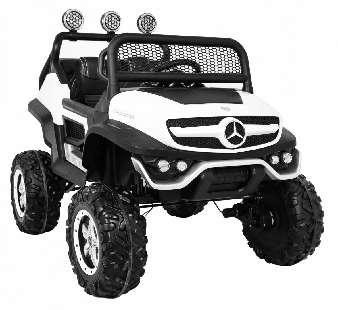 mocny dwuosobowy pojazd Mercedes Benz Unimog tablica z imieniem Prawo Jazdy