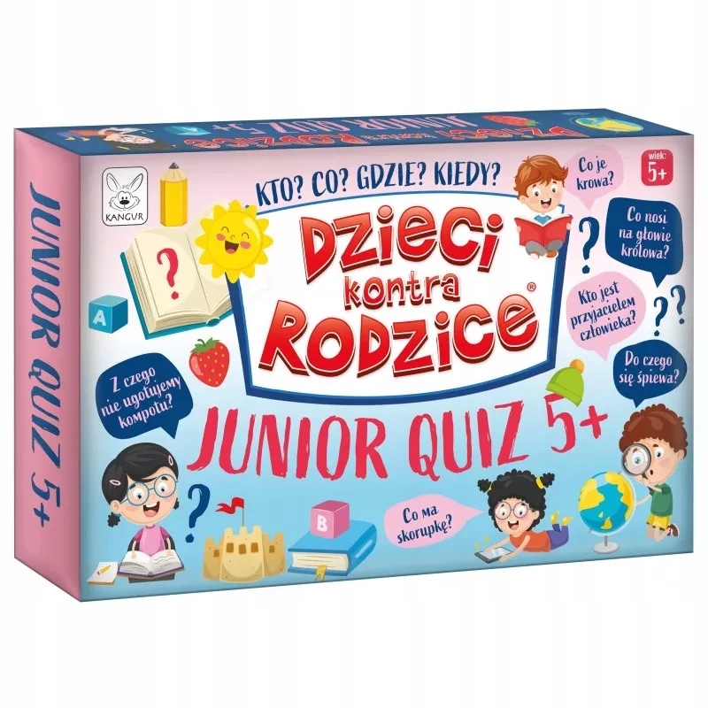 Dzieci Kontra Rodzice. Junior Quiz 5+ Gra Rodzinna Gra Dla Dzieci Kangur