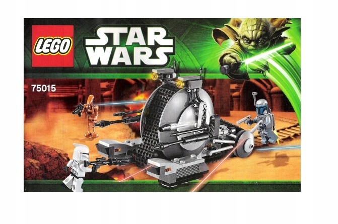 LEGO Star Wars INSTRUKCJA Alliance Tank Droid 75015