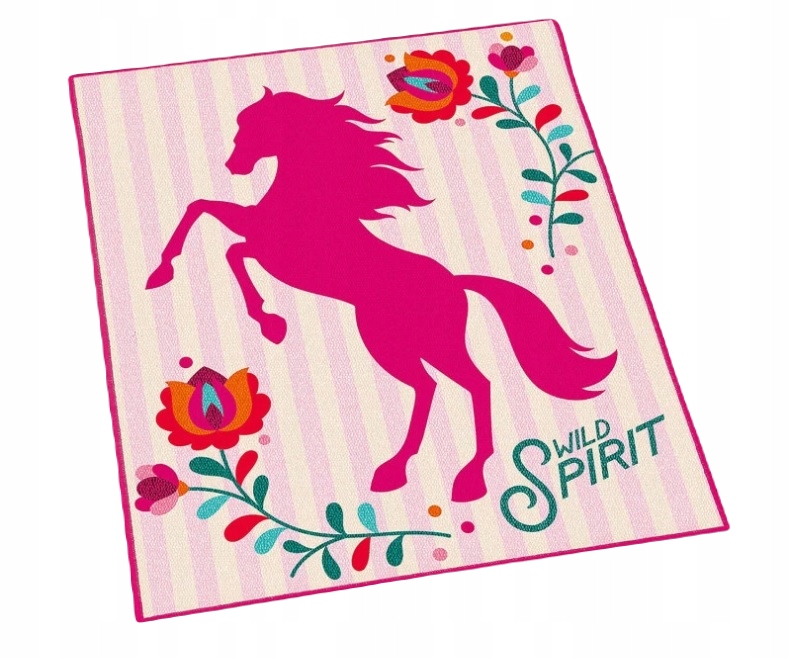 Koberec Wild Spirit Dětský Protiskluzový Růžový 100x120 cm Koberec