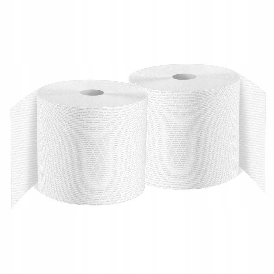 Levně Papírový Ručník Bílý XXXXL 200 m 2-VRSTVOVÝ Celulózový Set 2 Kusů