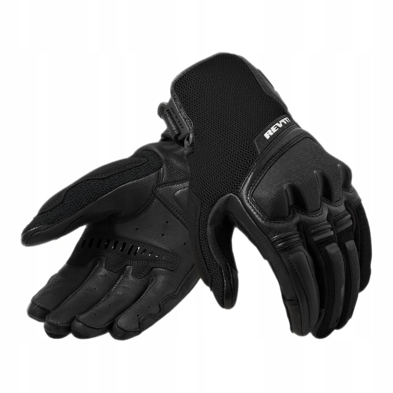 Krátke motocyklové rukavice Revit Duty Black čierne