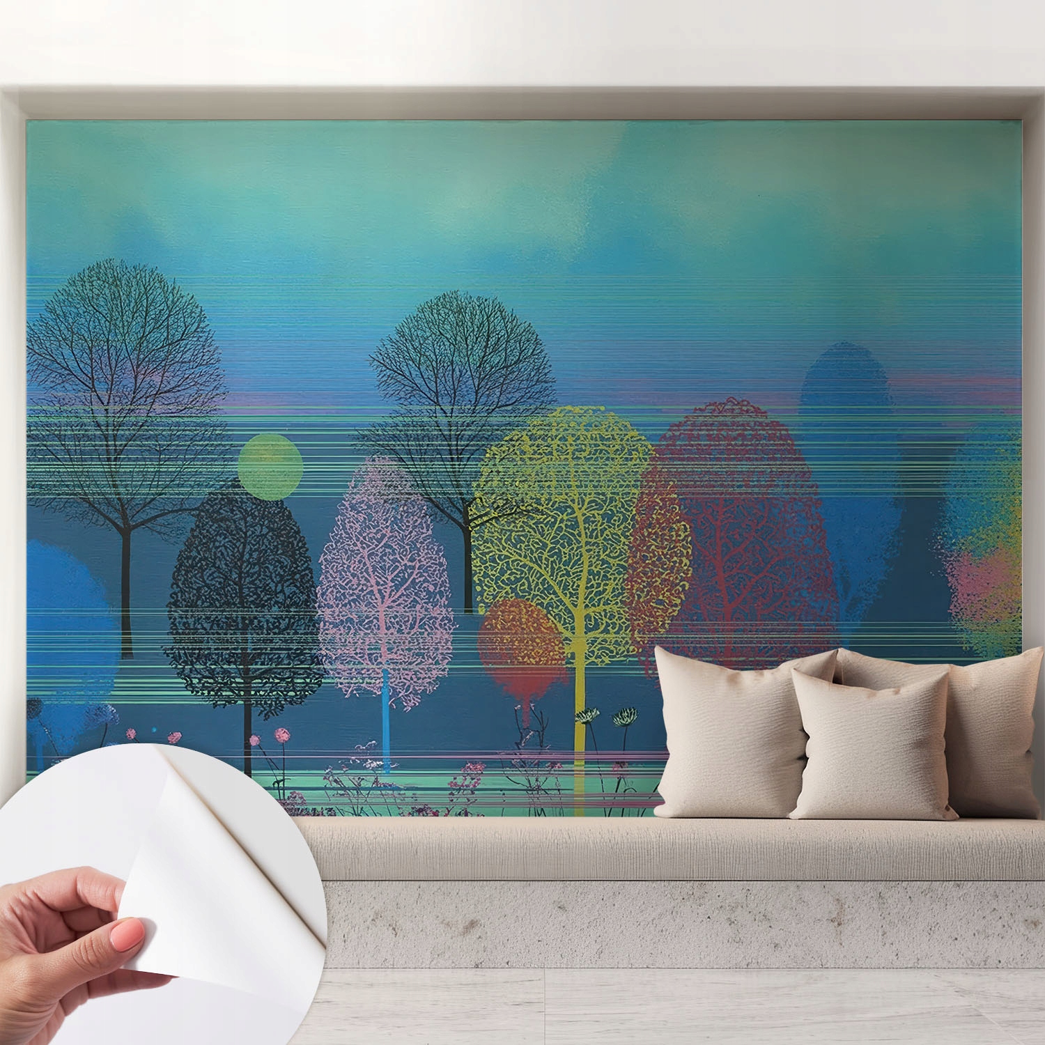 Fototapeta Samolepicí do kuchyně Omyvatelná barevná harmonie 208 x 146 cm