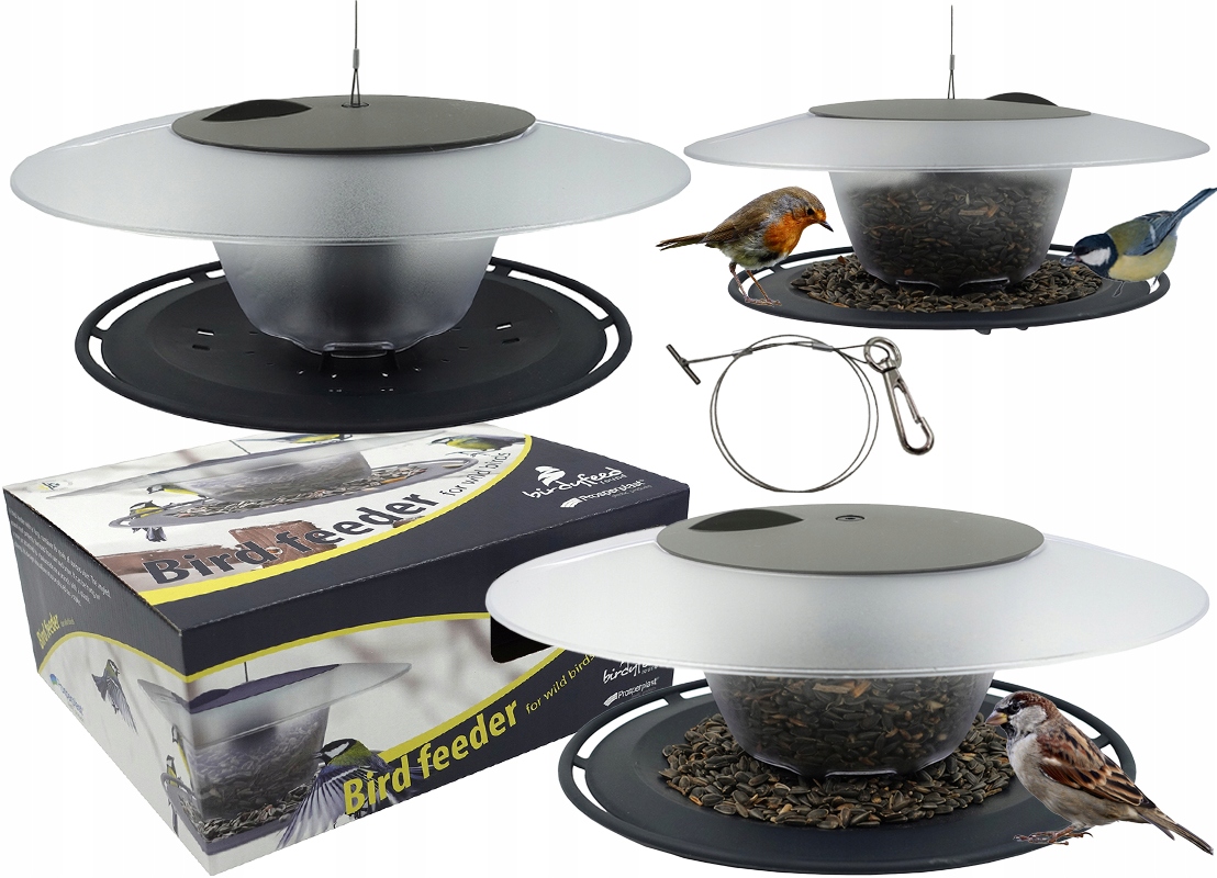 KARMNIK DLA PTAKÓW BUDKA NA KARMĘ DOMEK DLA PTAKÓW NA ZIARNO WISZĄCY DUŻY