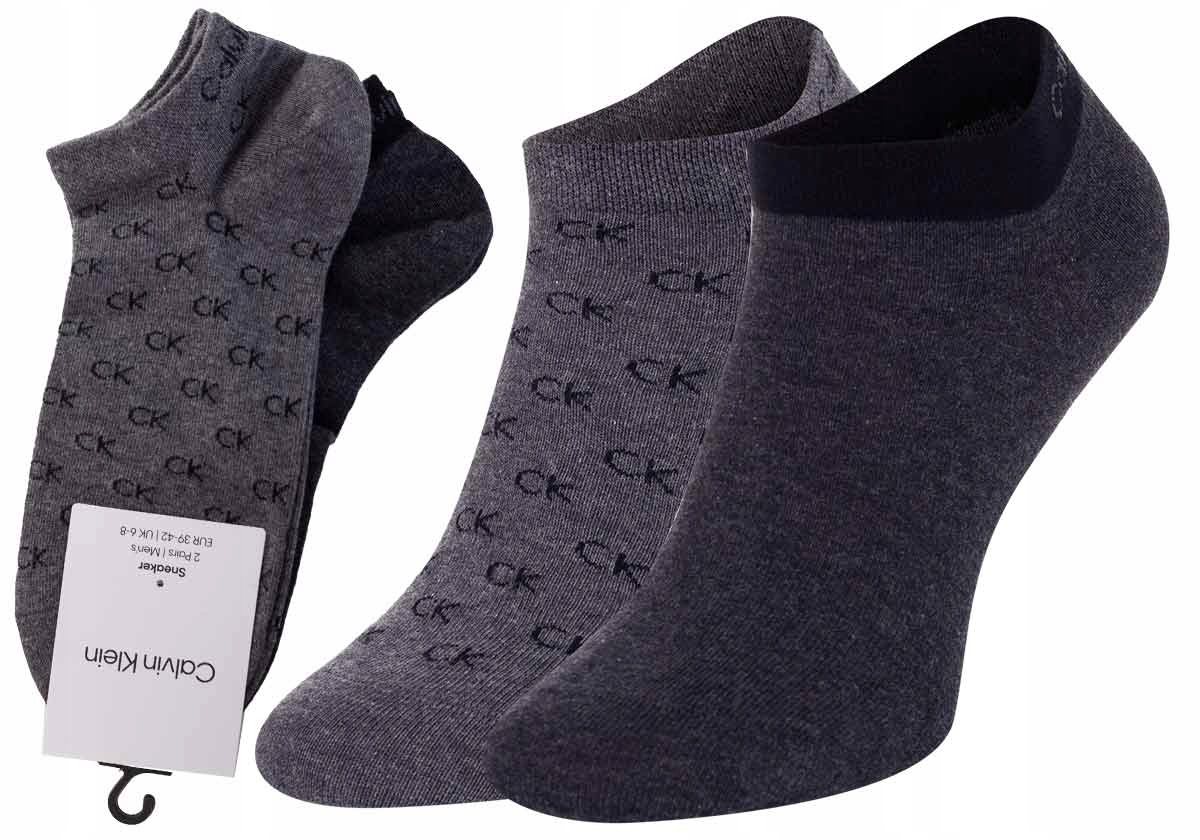 

Calvin Klein Stopki Męskie 2P Gray/graphite r39-42