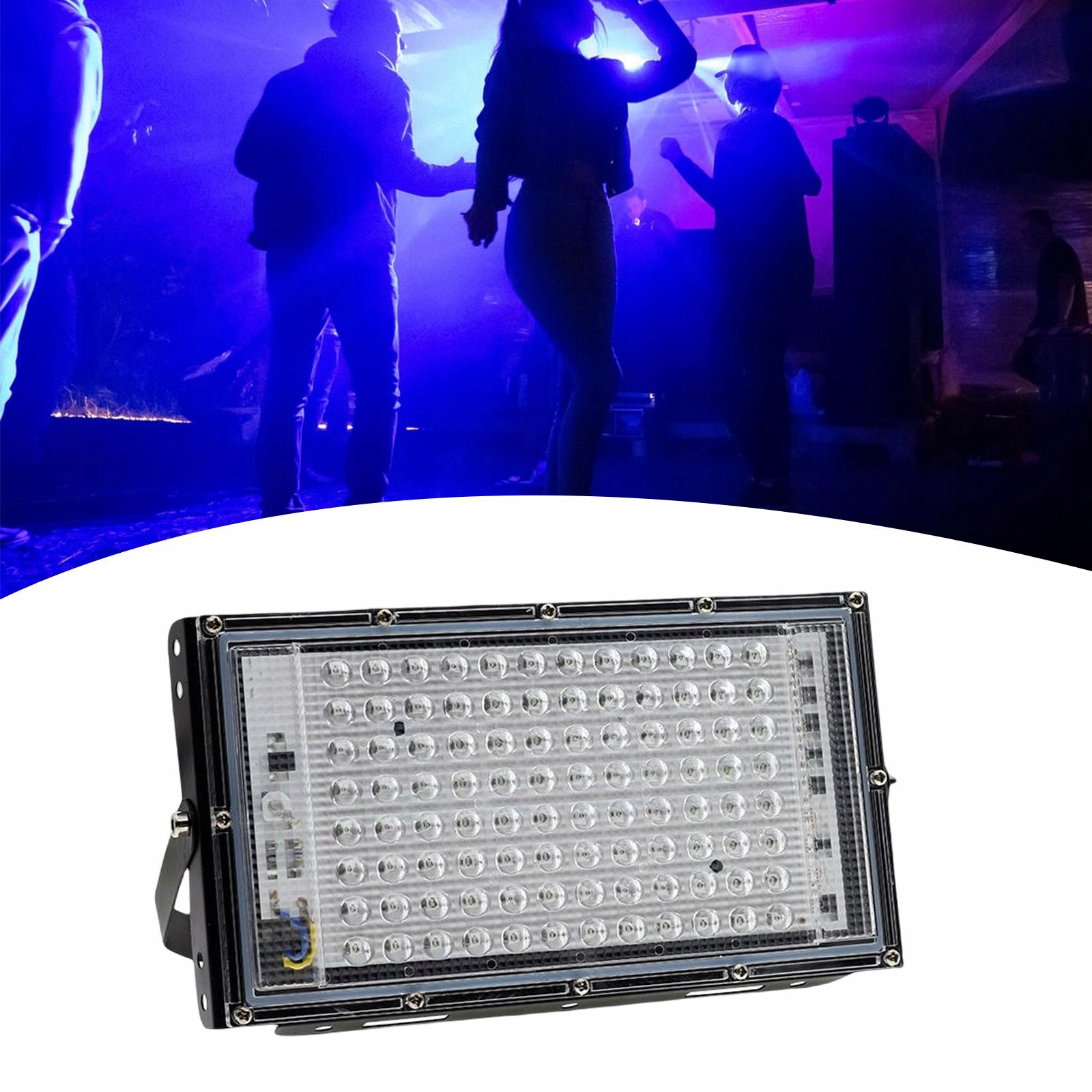 Światło ultrafioletowe z efektem powodzi Wodoodporna wysoka jasność do siłowni Bar 100W