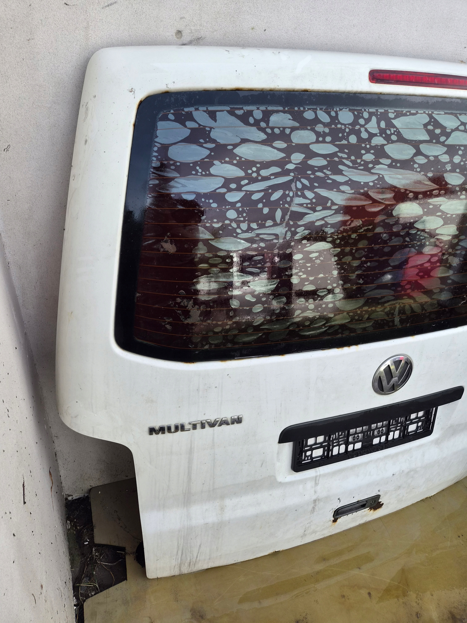 trunk door cover boot rear part VW T5 T5 LIFT biala