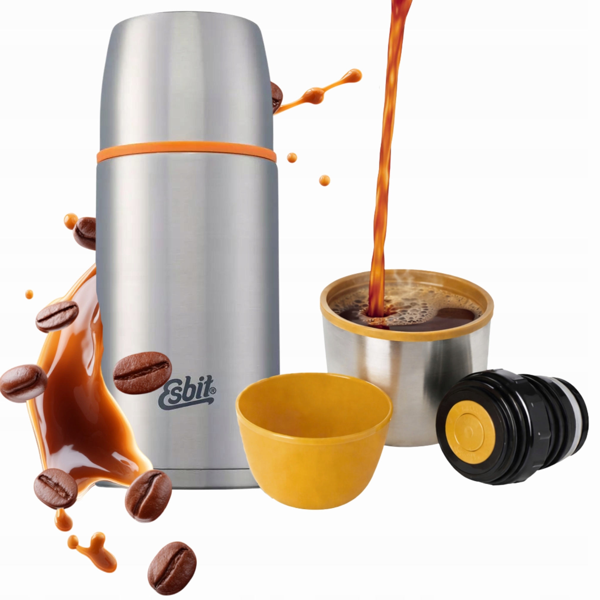 Termos Esbit na Herbatę Kawę Turystyczny Próżniowy 0,75l Vacuum Flask Stal