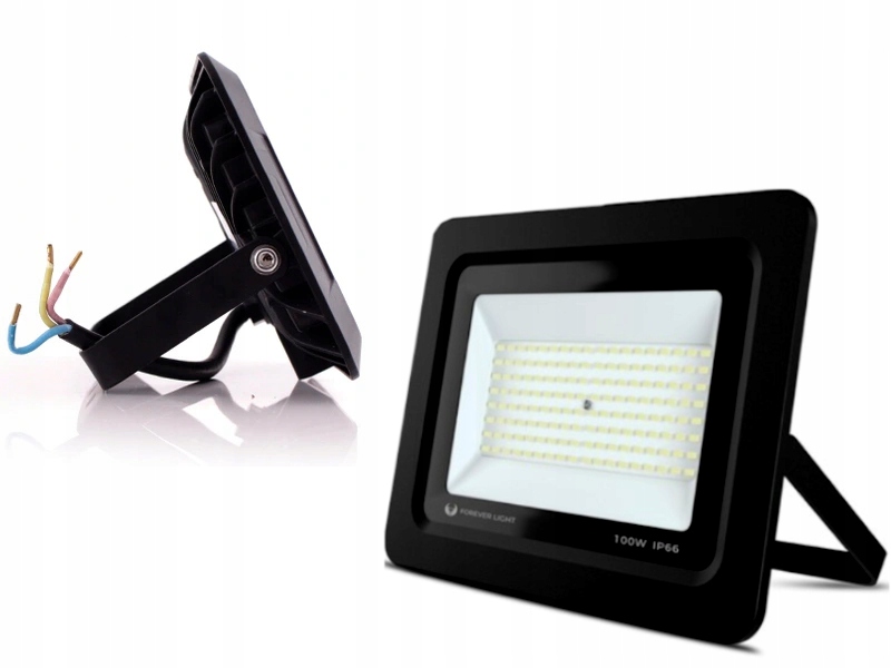 Výkonná halogenová Led lampa 100 W IP65 na garáž Příjezdová cesta