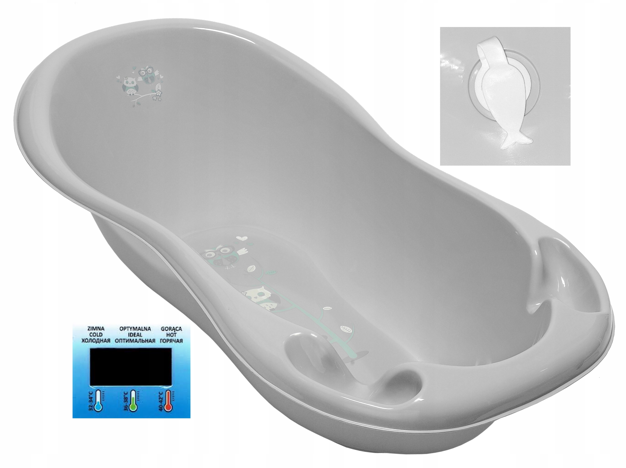 WANIENKA wanna 86 KOREK ODPŁYW STOJAK STELAŻ termometr Tega Wyrób medyczny nie