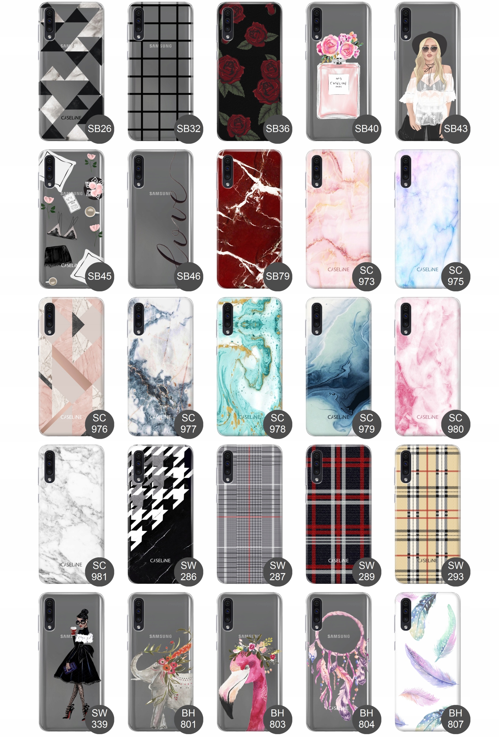 Etui do Samsung A30S slim case guma wzory