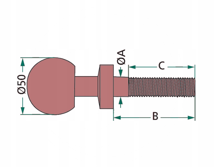 Sworzeń kulowy Marka Granit