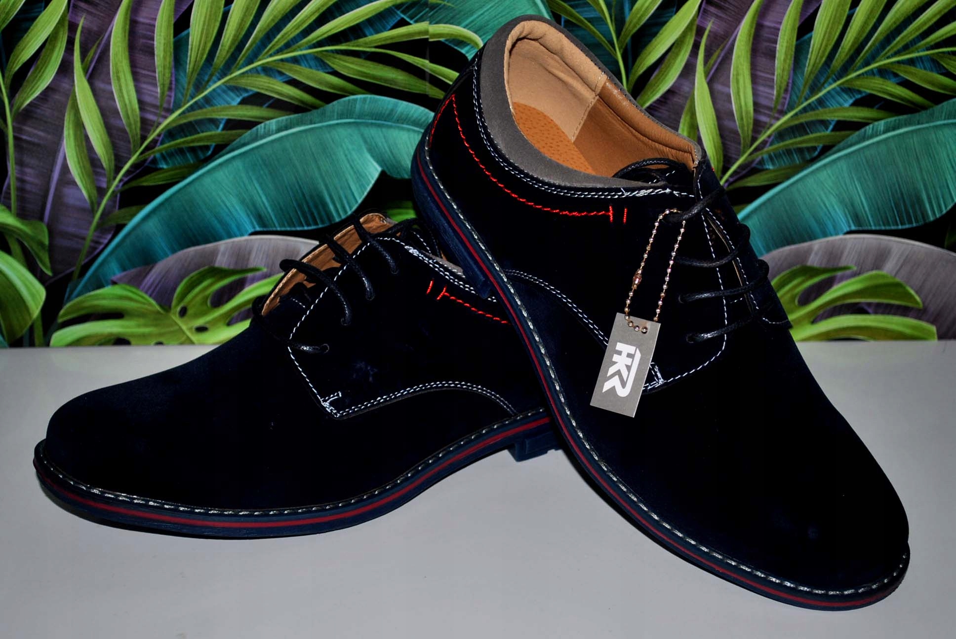 PÓŁBUTY WIZYTOWE MĘSKIE ORGINAL ELEGANT BUTY do jeansów CASUAL PANTOFLE Marka inna