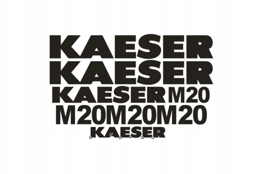 Samolepky s nálepkou Kaeser M20
