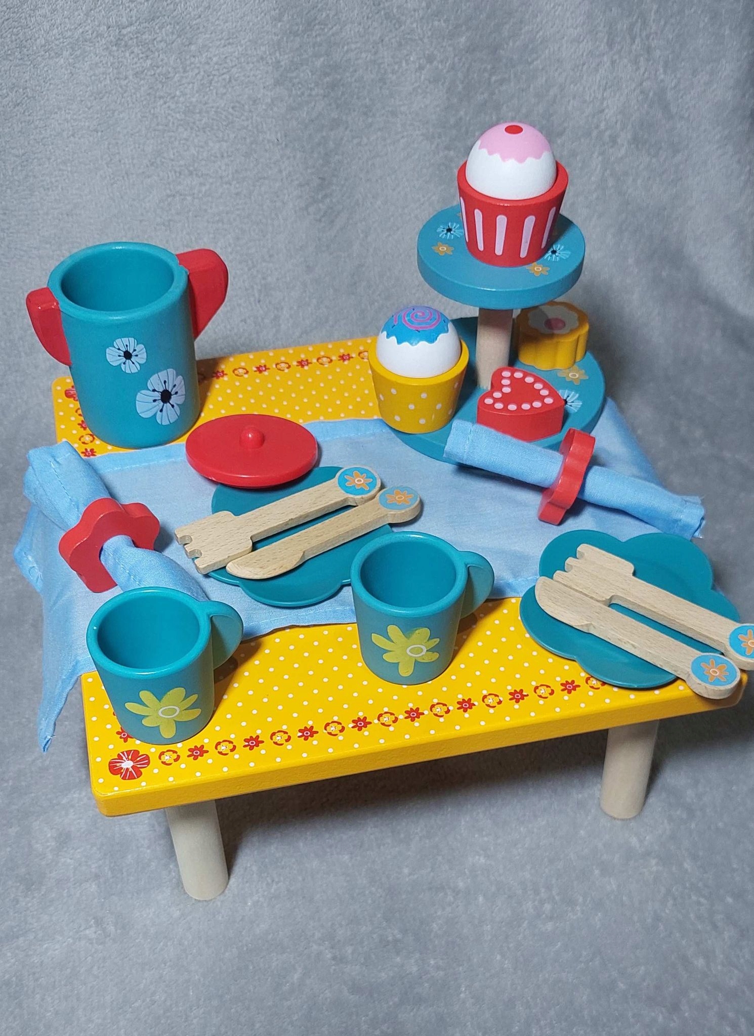  дитячий чайний набір PLAYTIVE стіл для пікніка кількість елементів 33 шт.