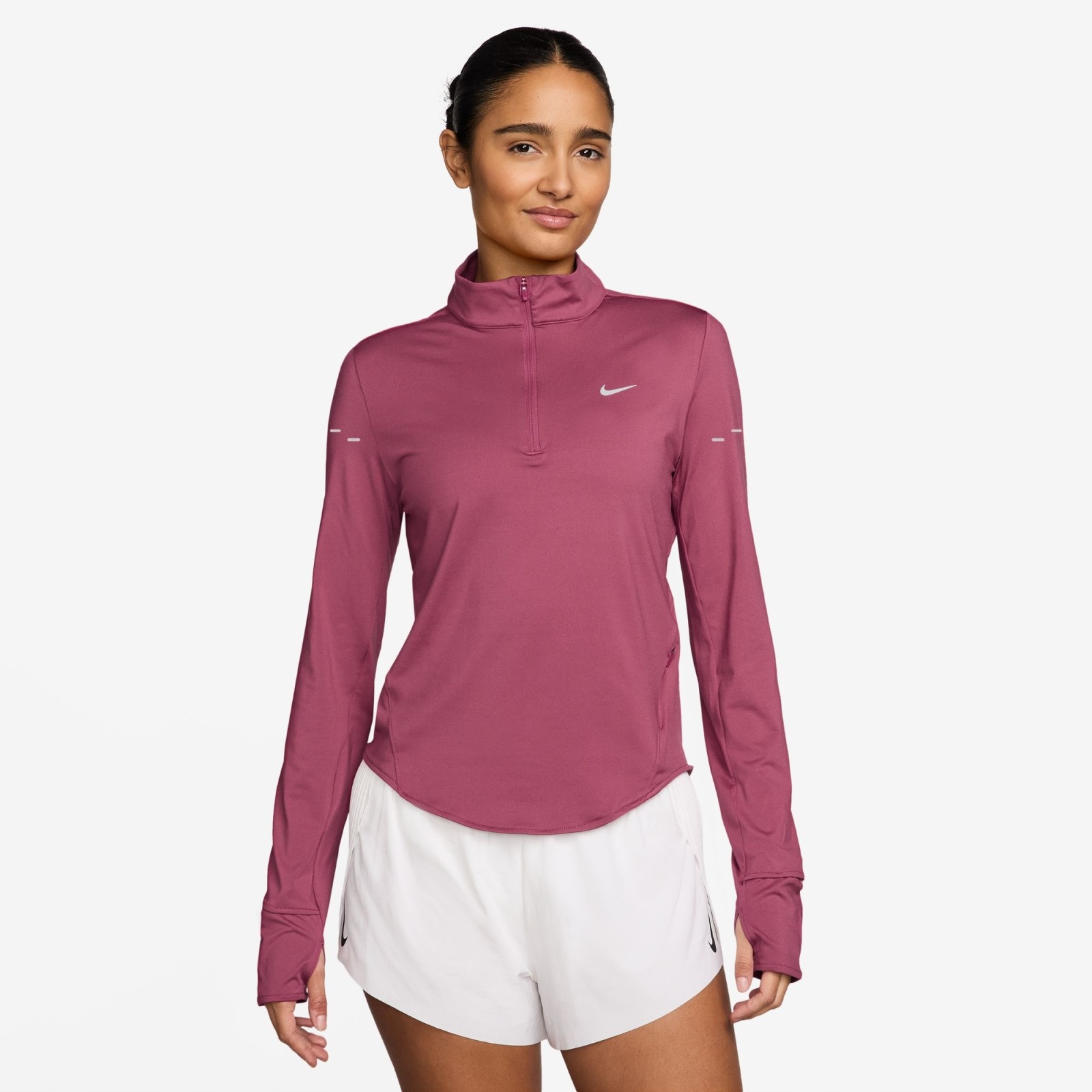 Dámské triko Nike Swift Womens Dri-FIT Uv 1/4-Zip Running Top
