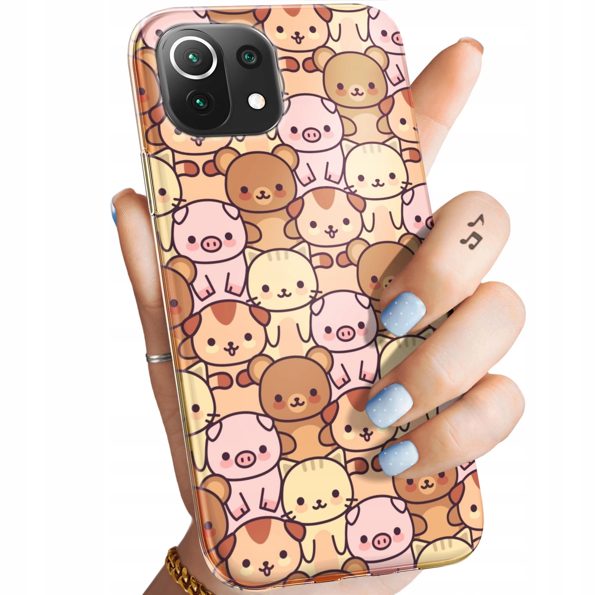 Etui Do Xiaomi MI 11 Lite 4G 5G Ne Zwierzęta Pieski Kotki Lamy