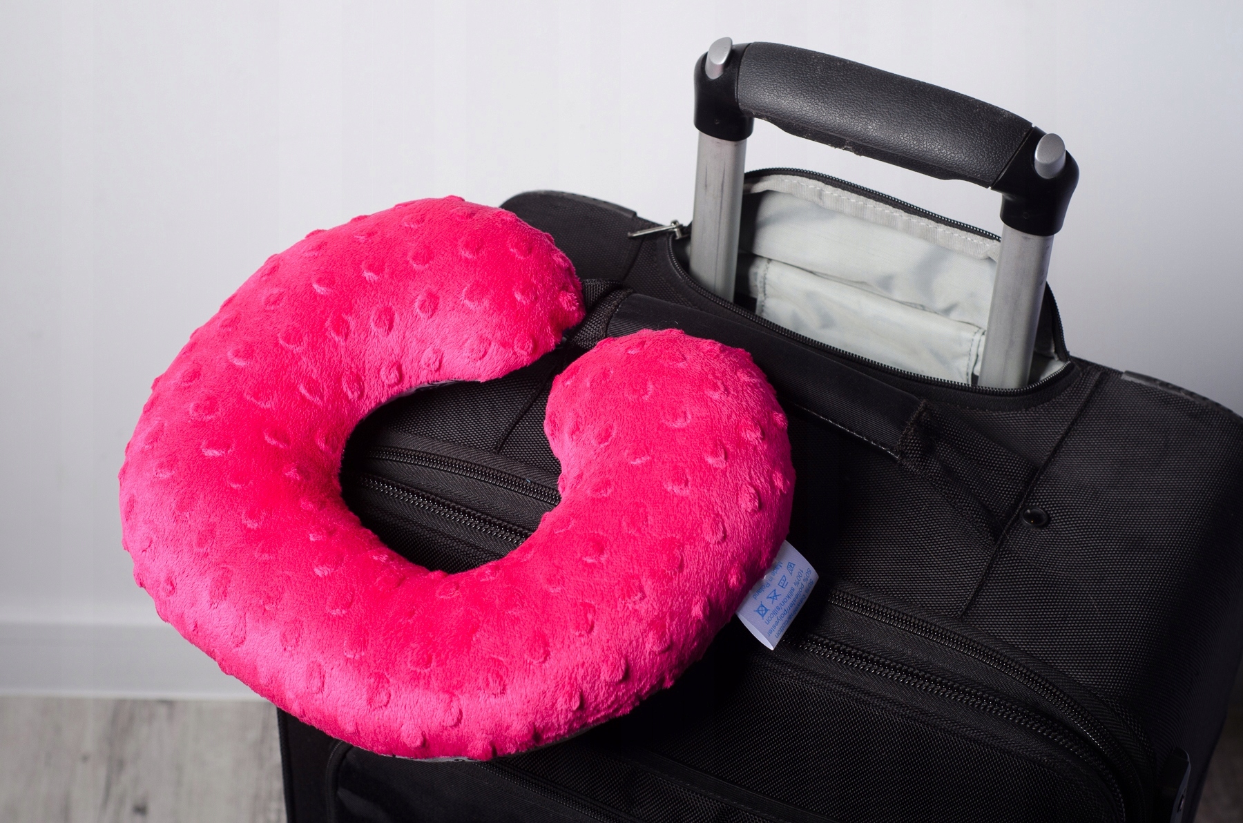 Poduszka podróżna dla dzieci rogal zagłówek koty Kolor odcienie różu