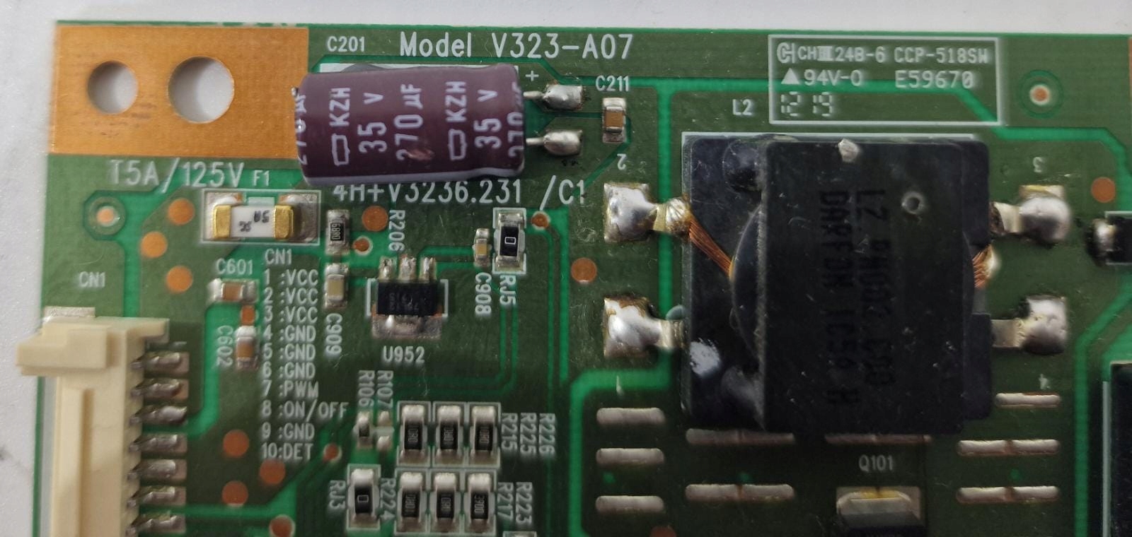 LED DRIVER V323-A07 (LC-32LE244E) Producent Sharp