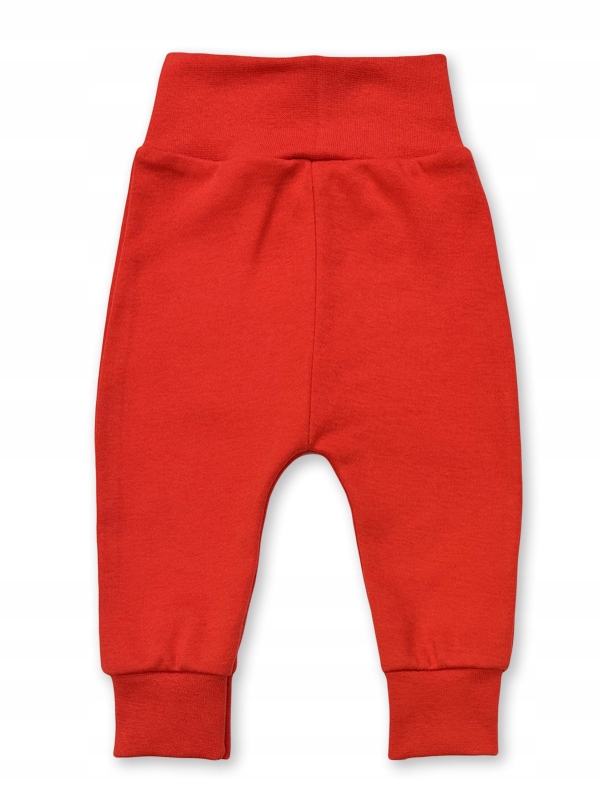 SPODNIE 68 spodenki BEZUCISKOWE niemowlęce od PRODUCENTA gładkie czerwone