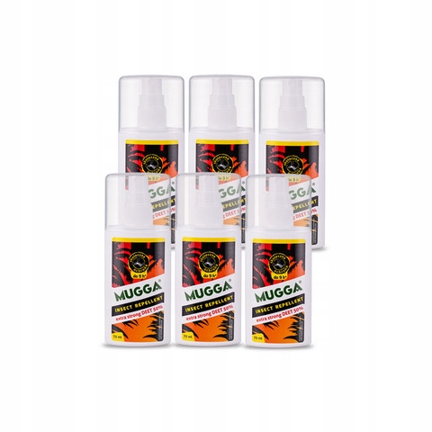 Mugga Na Klíšťata Komáři Tropický Sprej Strong 50% Deet 6 ks DW.2029