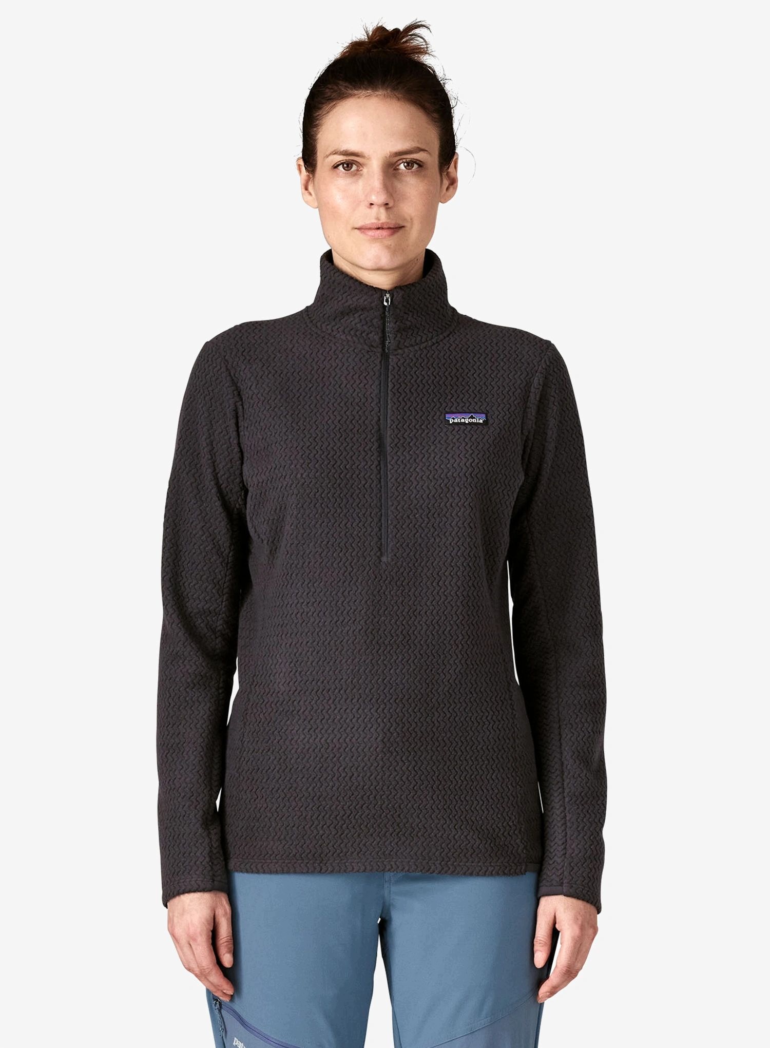 Bluza z zamkiem damska Patagonia R1 Air Zip Neck black M