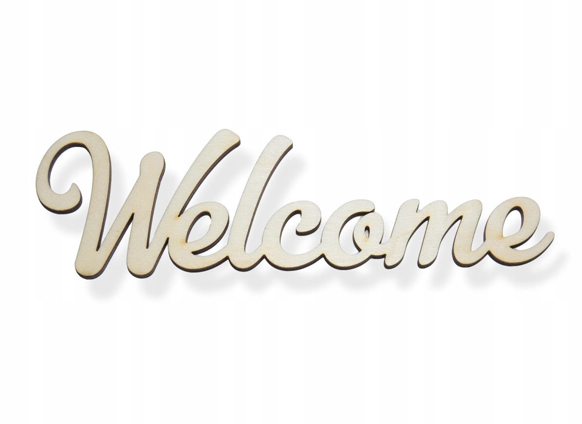 

Napis Welcome M 19cm napisy witamy