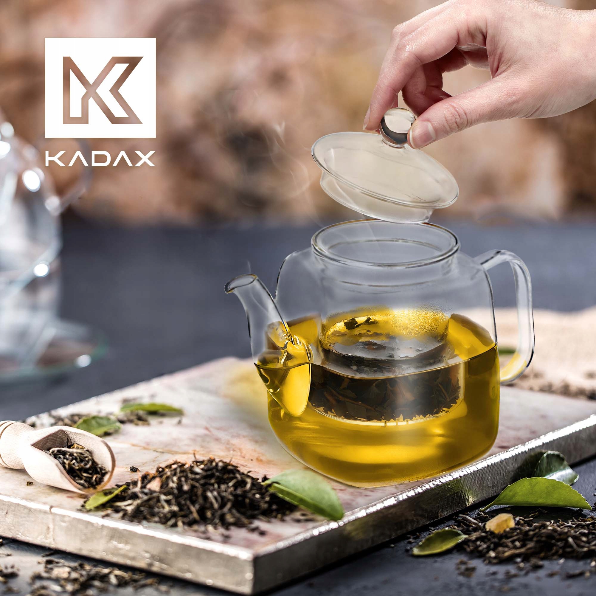 DZBANEK ZAPARZACZ DO HERBATY SZKLANY DO PARZENIA ZIÓŁ Z POKRYWKĄ 1L Stan opakowania oryginalne