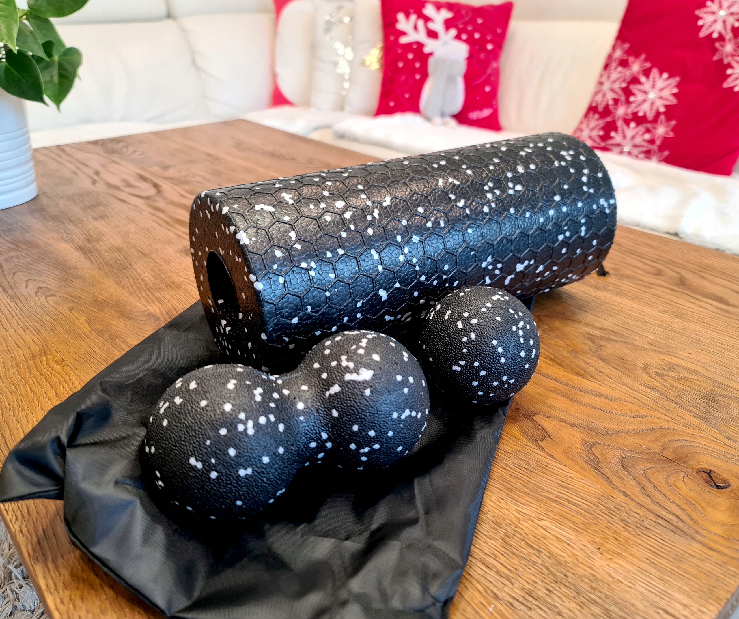 ZESTAW ROLLER WAŁEK DO MASAŻU PIŁKA DUOBALL 3W1 Marka inna