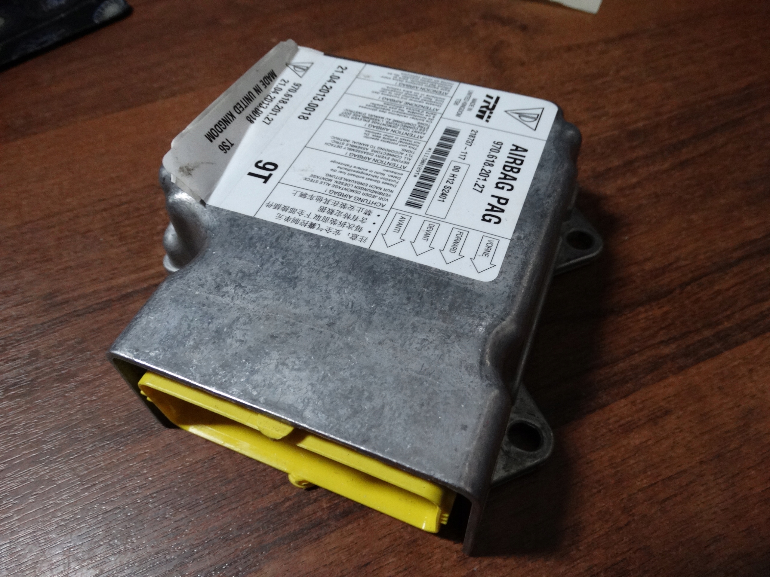 module control unit airbag PORSCHE PANAMERA 970 1 9