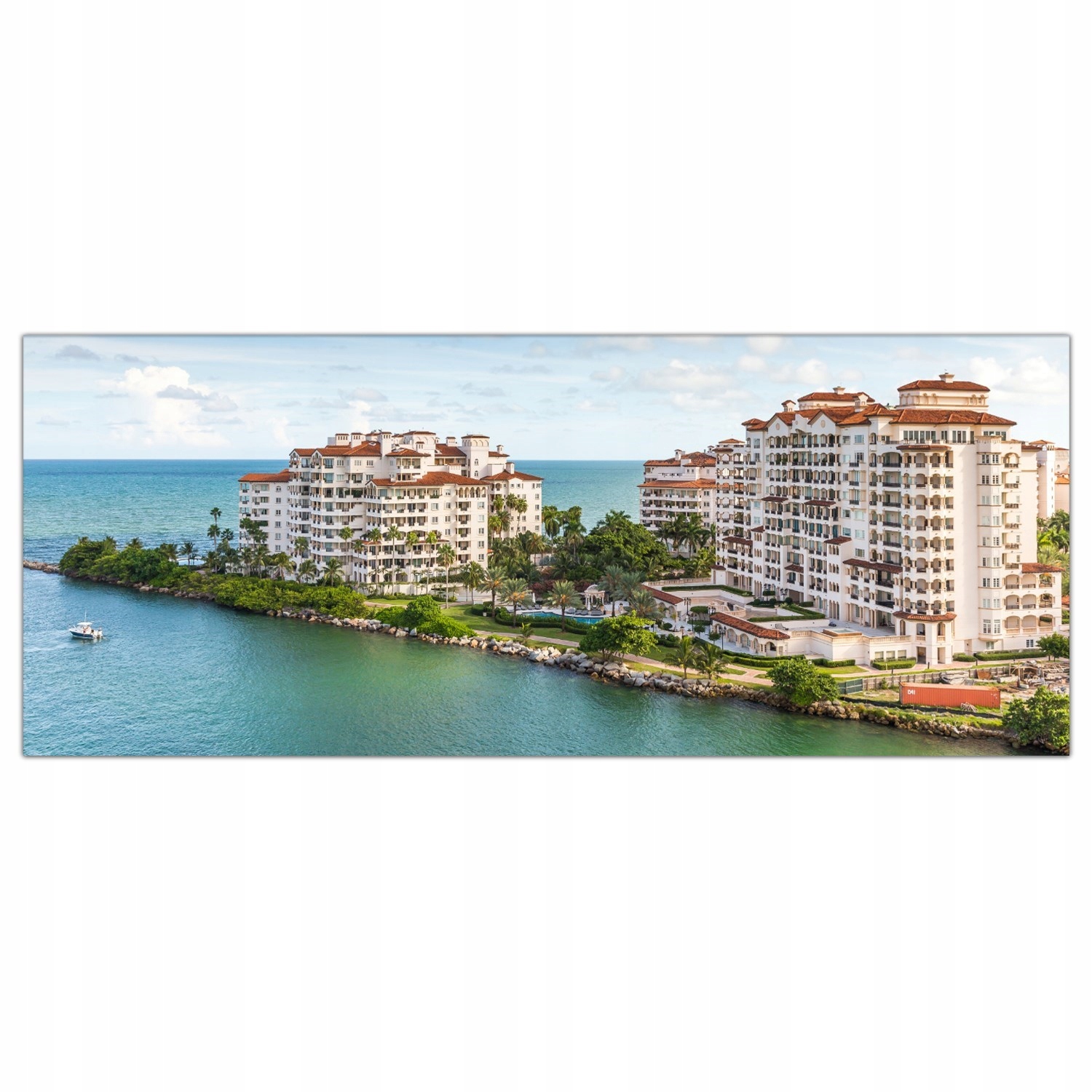 Miami Mesto Usa 125x50 Sklenené panely do kuchyne