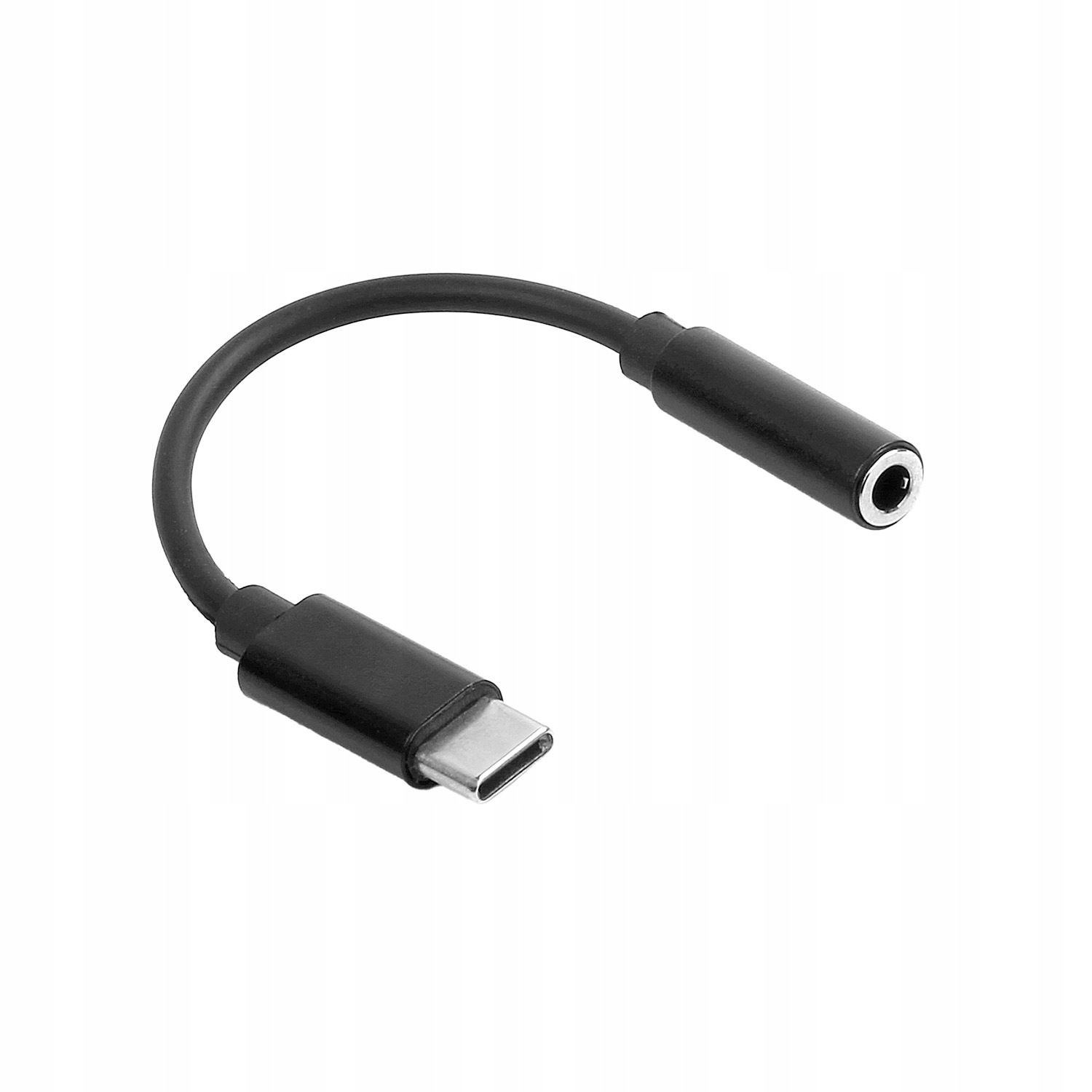 Maxlife Adapter Audio Mxjc 02 Jack 3 5 MM Do Usb C Czarny Konwerter Dźwięku