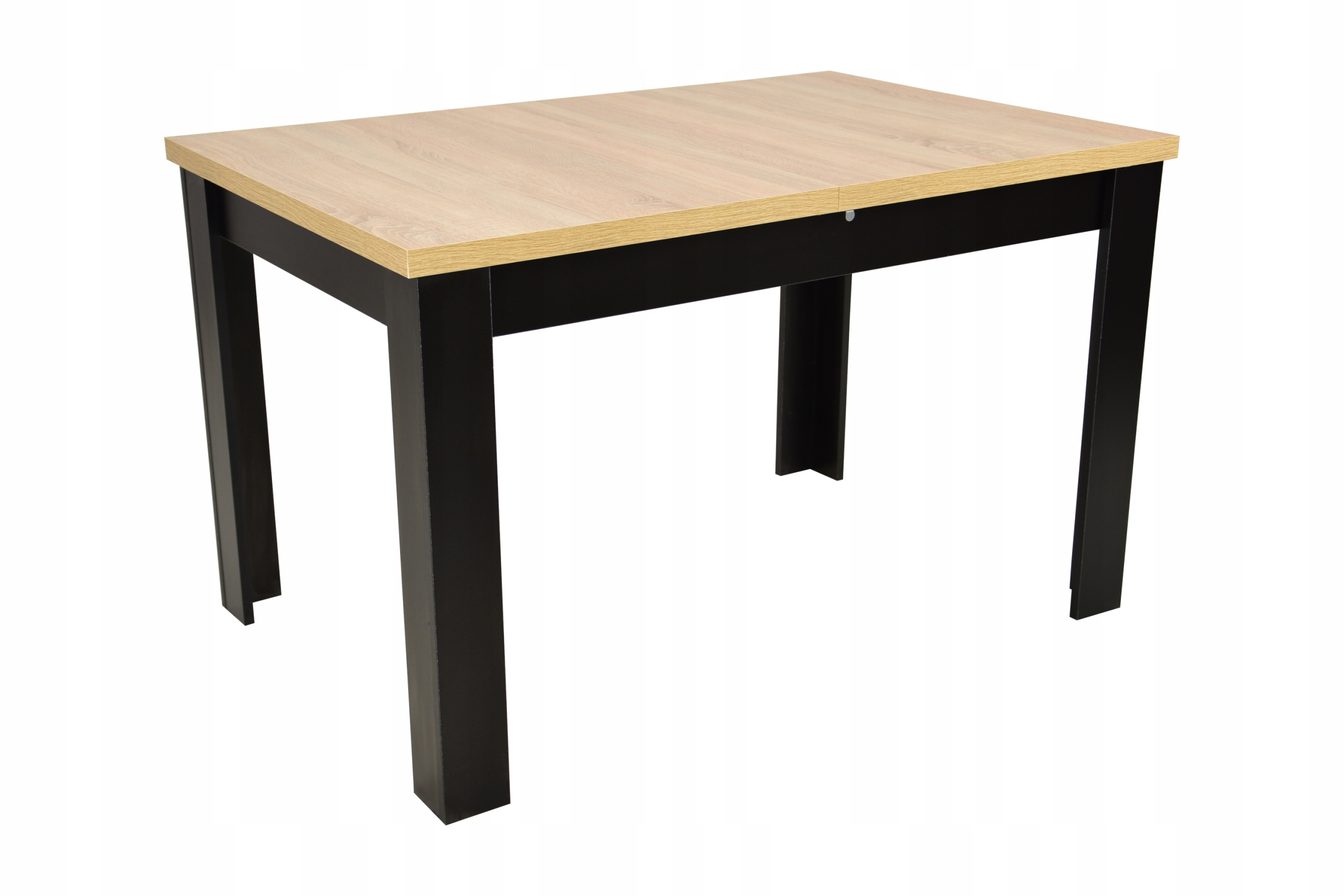 

Stół laminowany rozkładany czarny 80x120/160 cm