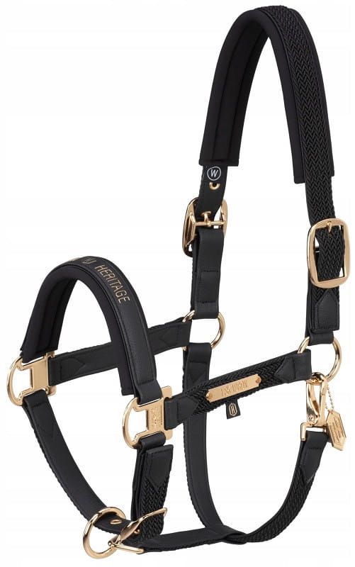 Kantar Eskadron Leather Plait black Pony