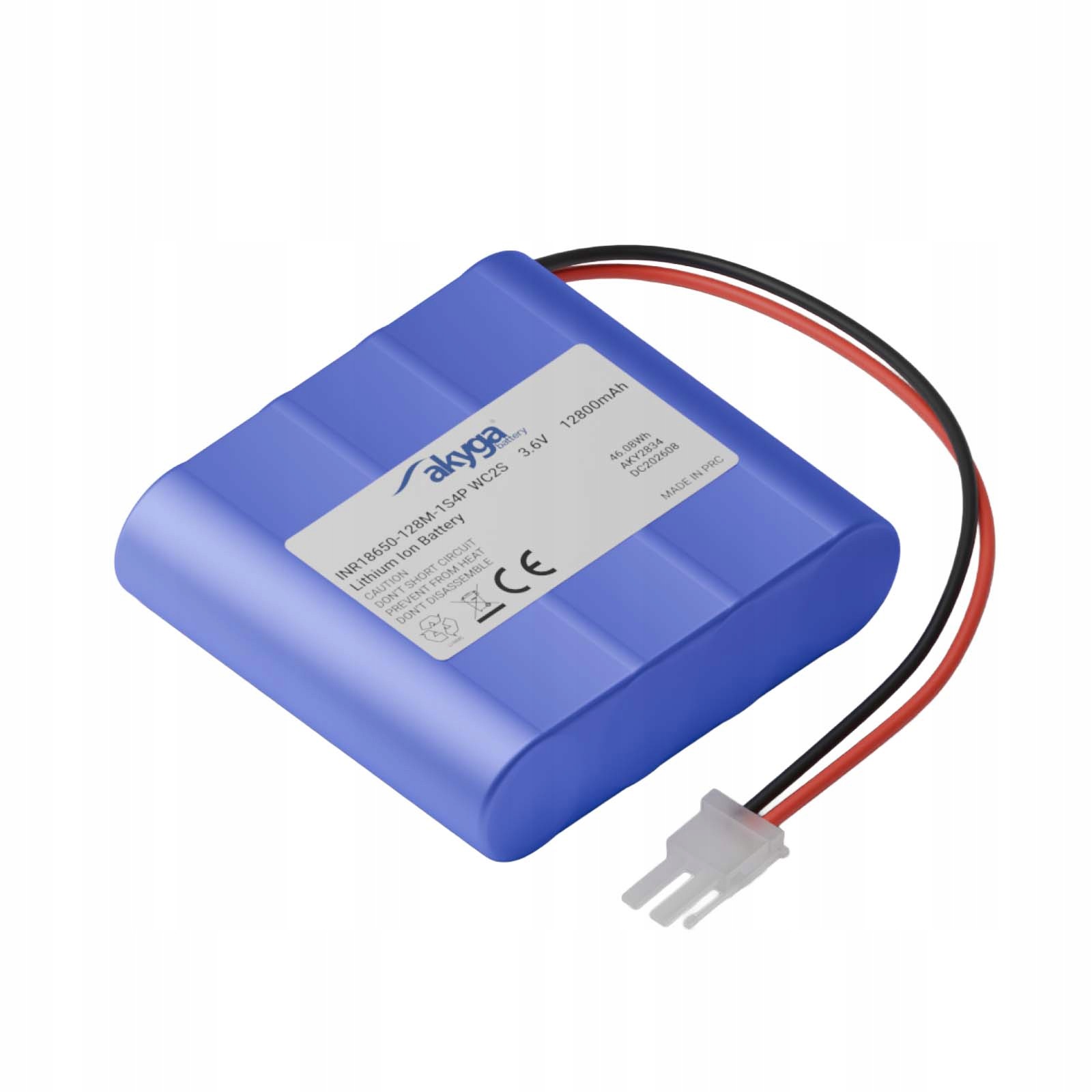 Bateriový balíček Li-Ion INR18650 1S4P Akyga AKY2834 3.6V 12800 mAh Pcm