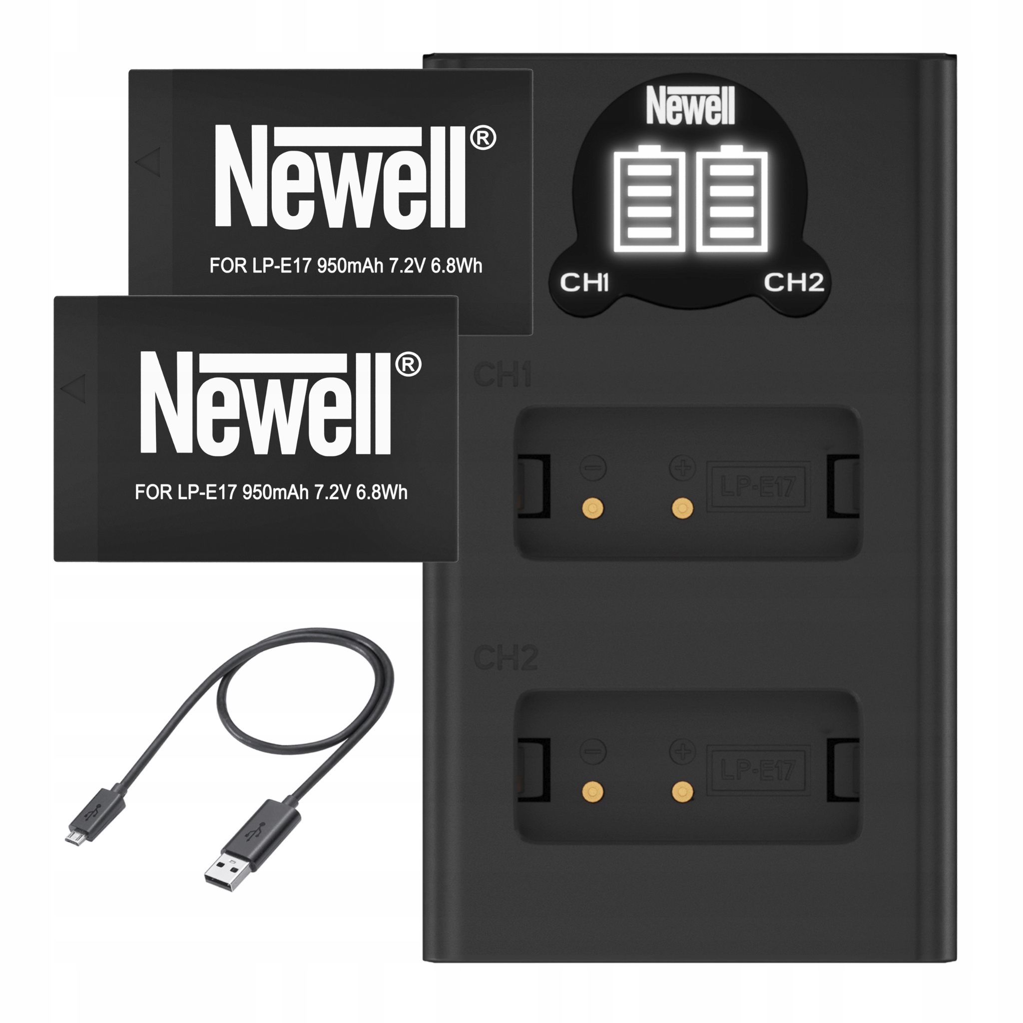 Bateria Akumulator 2X Do Canon Eos Rp 750D M3 77 M5 M6 Ładowarka Usb-c