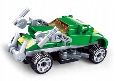 

Klocki Sluban Mini Zielone Auto Pojazd Z Napędem